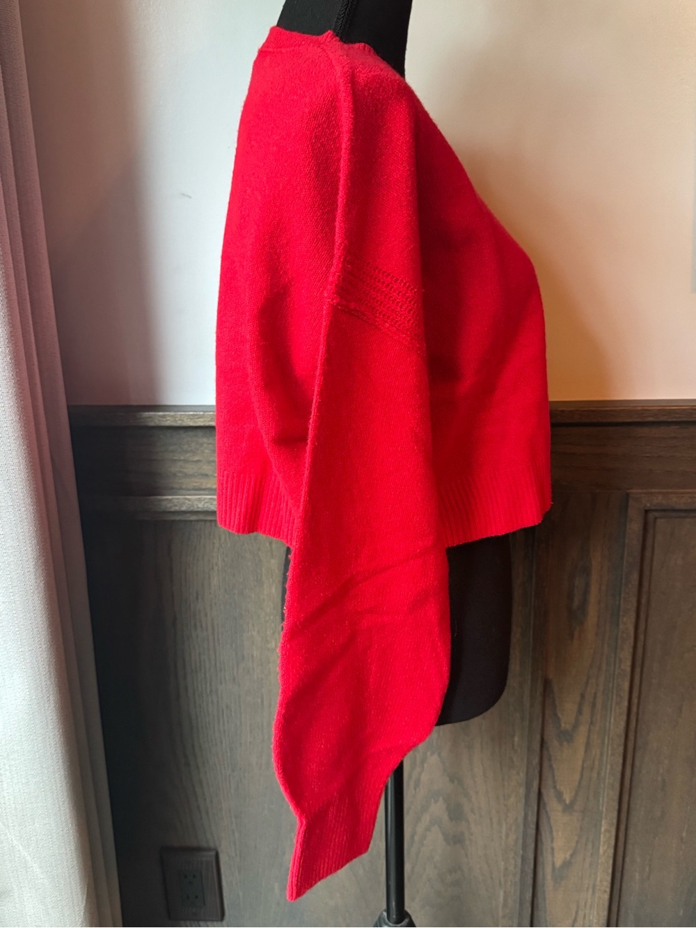 wild fable Bright Red Cropped Crewneck Sweater - Picture 4 of 7